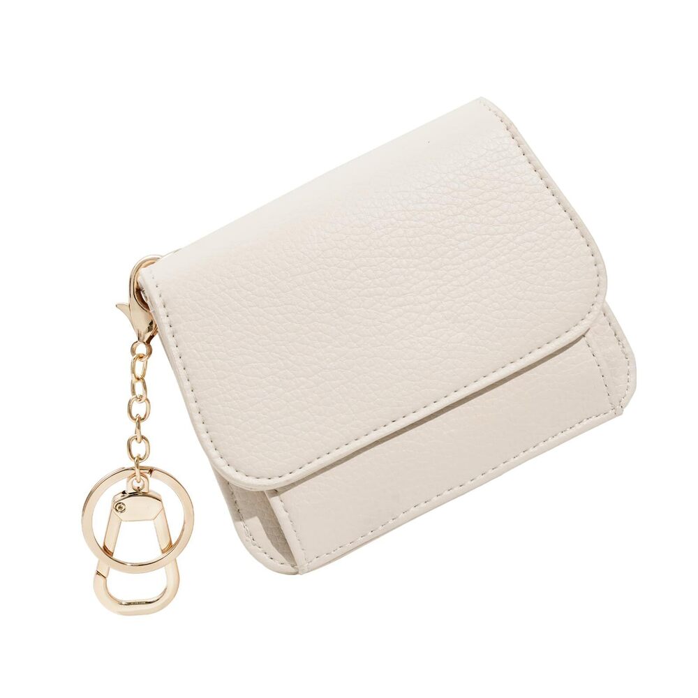 8349 Small RFID Wallet ,Slim Wallet with Keychain Tri-Fold Credit Card